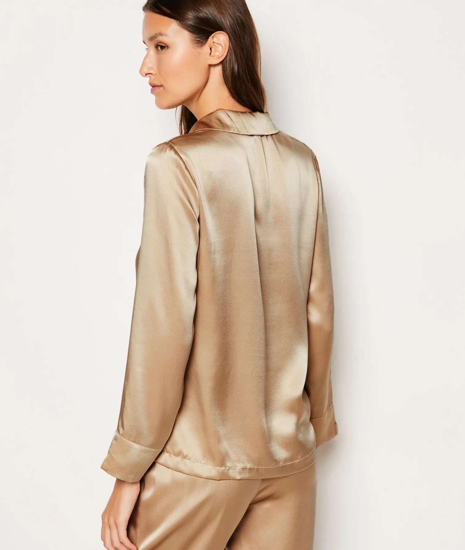 Etam Chemise de pyjama en soie SAUMONPECHE Hot