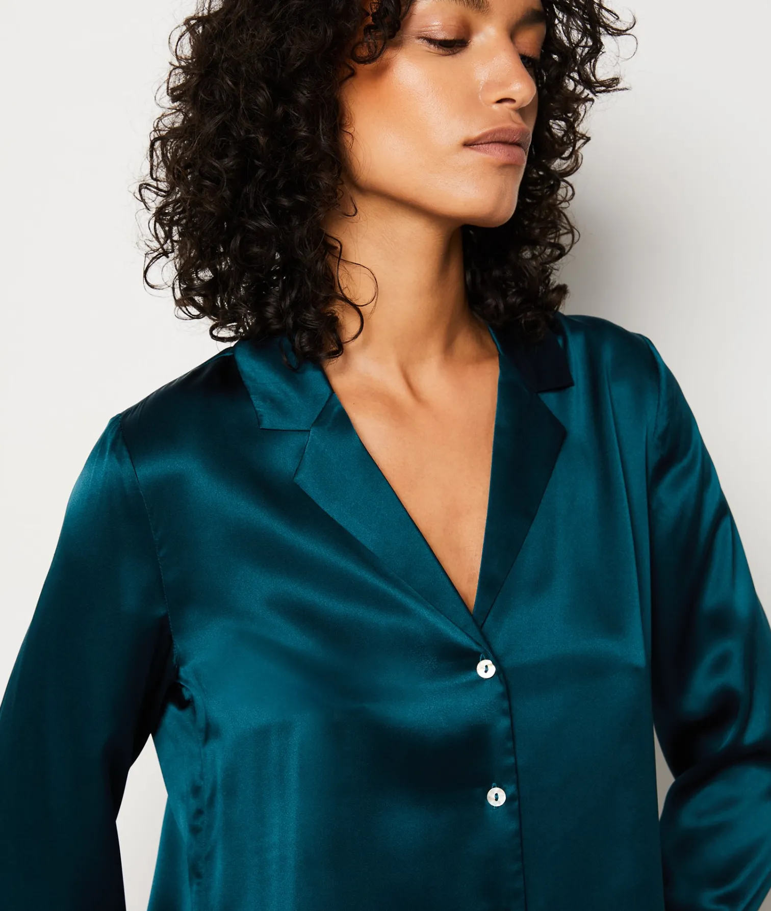 Etam Chemise de pyjama en soie IMPFONDVERT Best