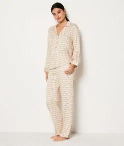 Etam Chemise de pyjama en twill imprimée IMPFONDVERT Store