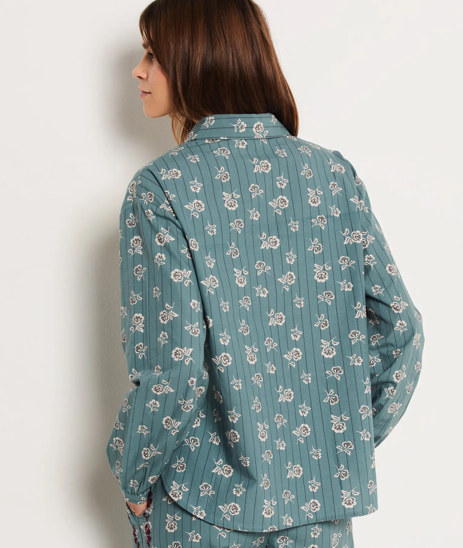 Etam Chemise de pyjama imprimée fleuri IMPFONDVERT Cheap