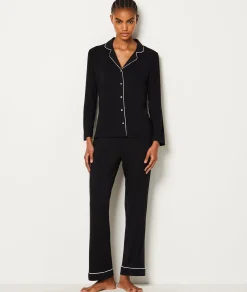 Etam Chemise de pyjama manches longues NOIR Best Sale