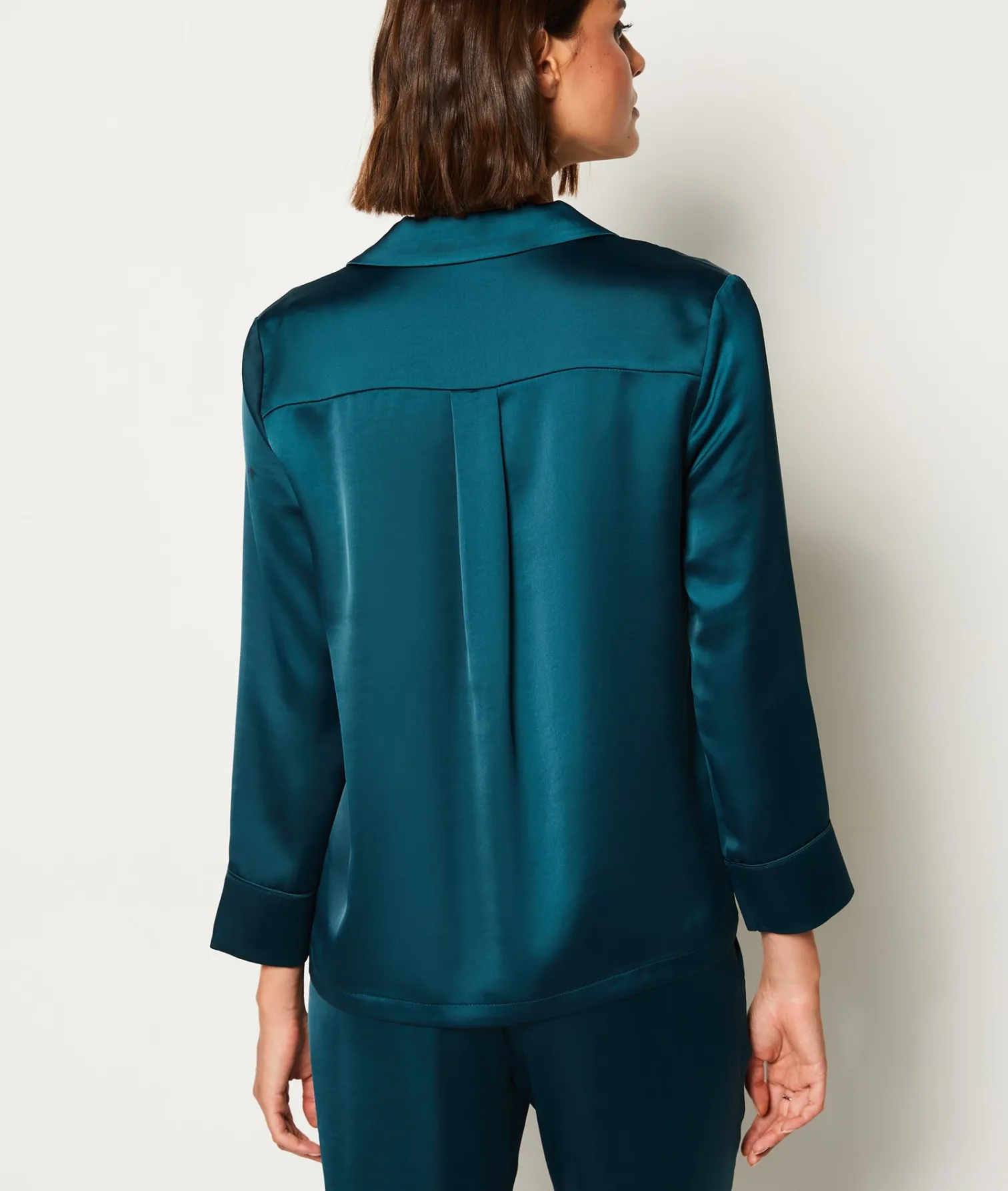 Etam Chemise de pyjama satinée VERT Best Sale
