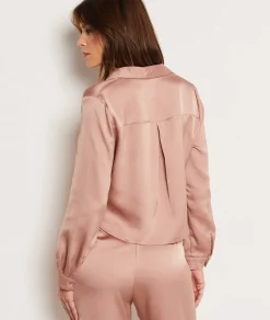 Etam Chemise de pyjama satinée BEIGE New