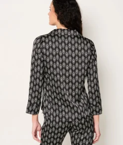 Etam Chemise de pyjama satinée imprimée IMPFDNOIR Cheap