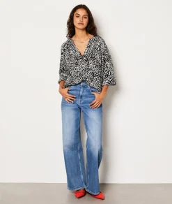 Etam Chemise fluide boutonnée à motifs IMPFDBLANC Cheap