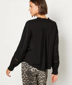 Etam Chemise fluide brodée NOIR Store
