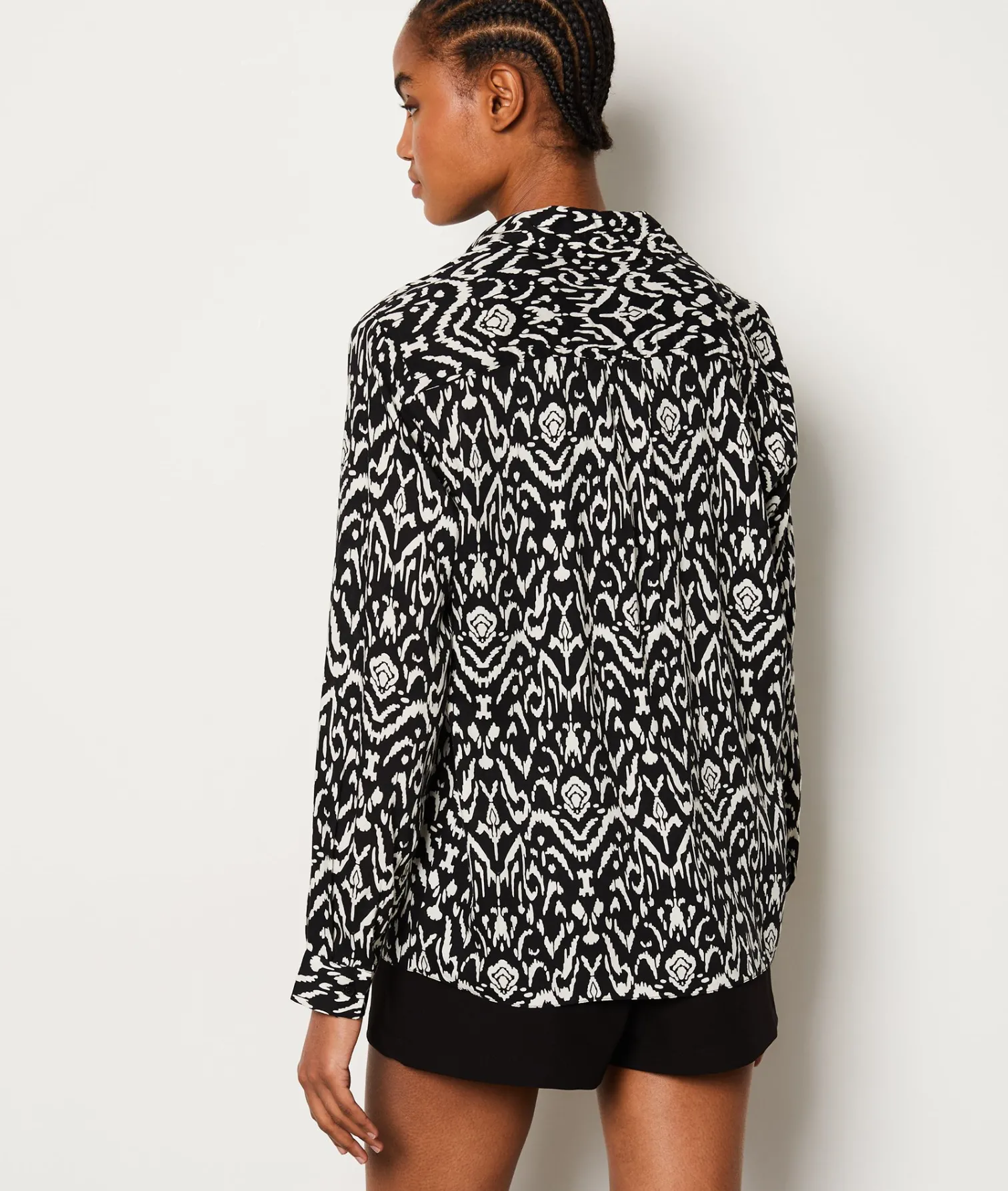 Etam Chemise fluide imprimée ANTHRACITE Flash Sale