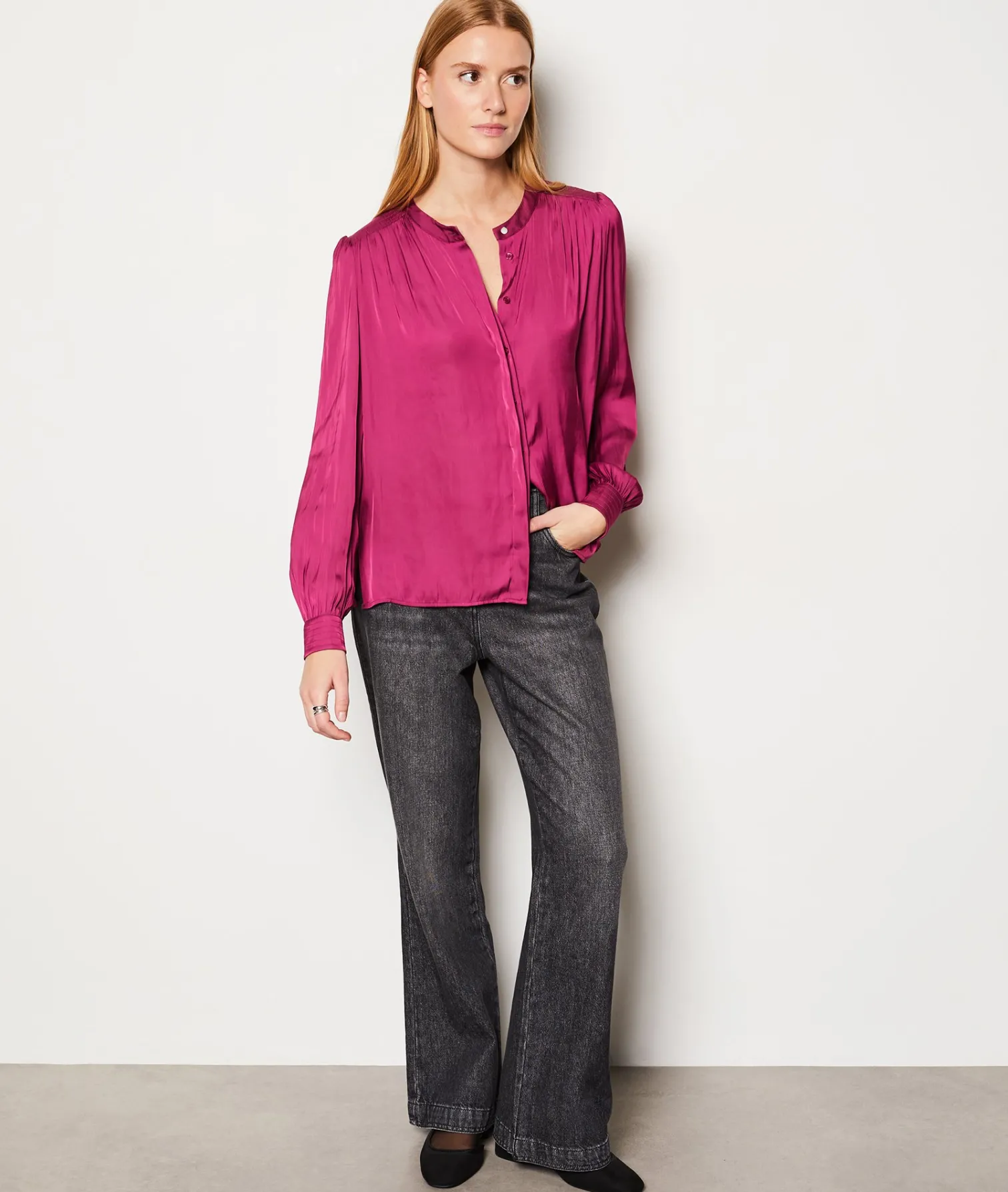 Etam Chemise manches longues satinée PETUNIA Fashion