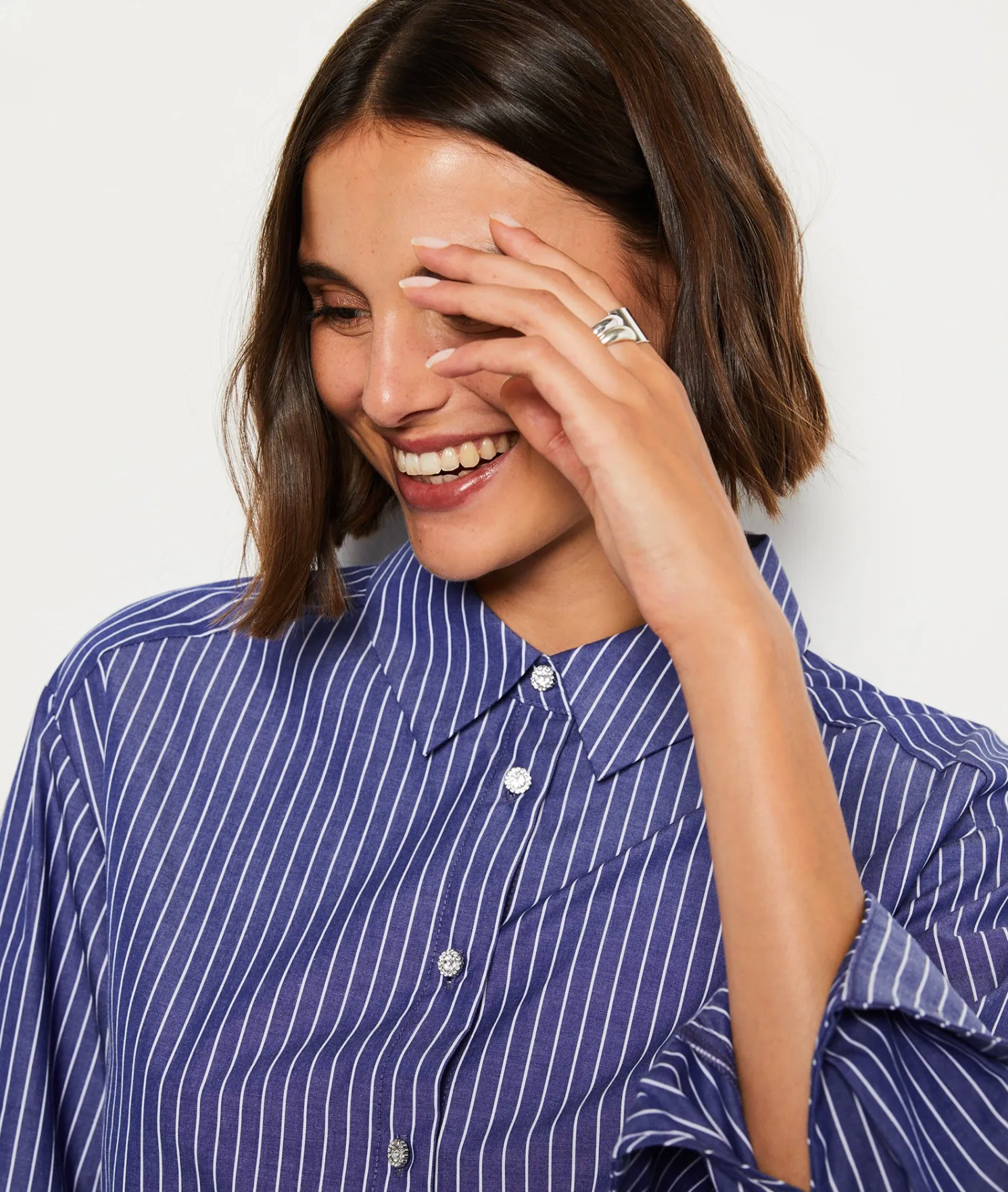 Etam Chemise rayée MARINE New
