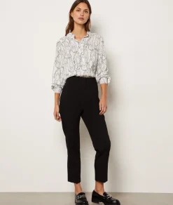 Etam Cigarette Cut Pants NOIR Discount