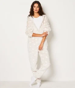 Etam Combinaison polaire à cœurs DUNE Flash Sale
