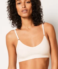 Etam Comfort Cotton Bralette ECRU Cheap