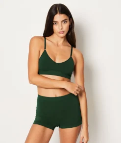 Etam Comfort Cotton Bralette VERTCANARD Best Sale