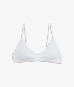 Etam Cotton Bralette WHITE Clearance