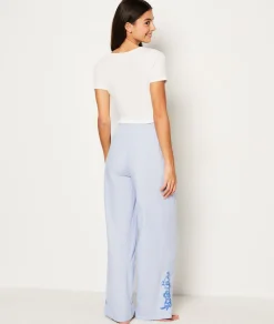 Etam Cotton Pyjama Bottoms BLEUCIEL Best