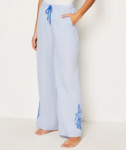 Etam Cotton Pyjama Bottoms BLEUCIEL Best