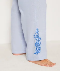 Etam Cotton Pyjama Bottoms BLEUCIEL Best