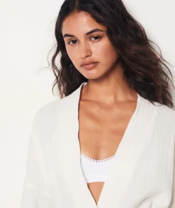 Etam Cotton Robe ECRU Discount