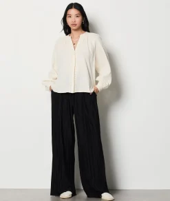 Etam Cotton Shirt ECRU Flash Sale