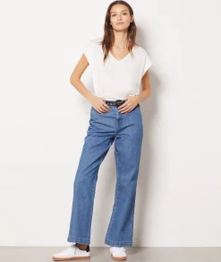Etam Cotton T-Shirt ECRU Sale