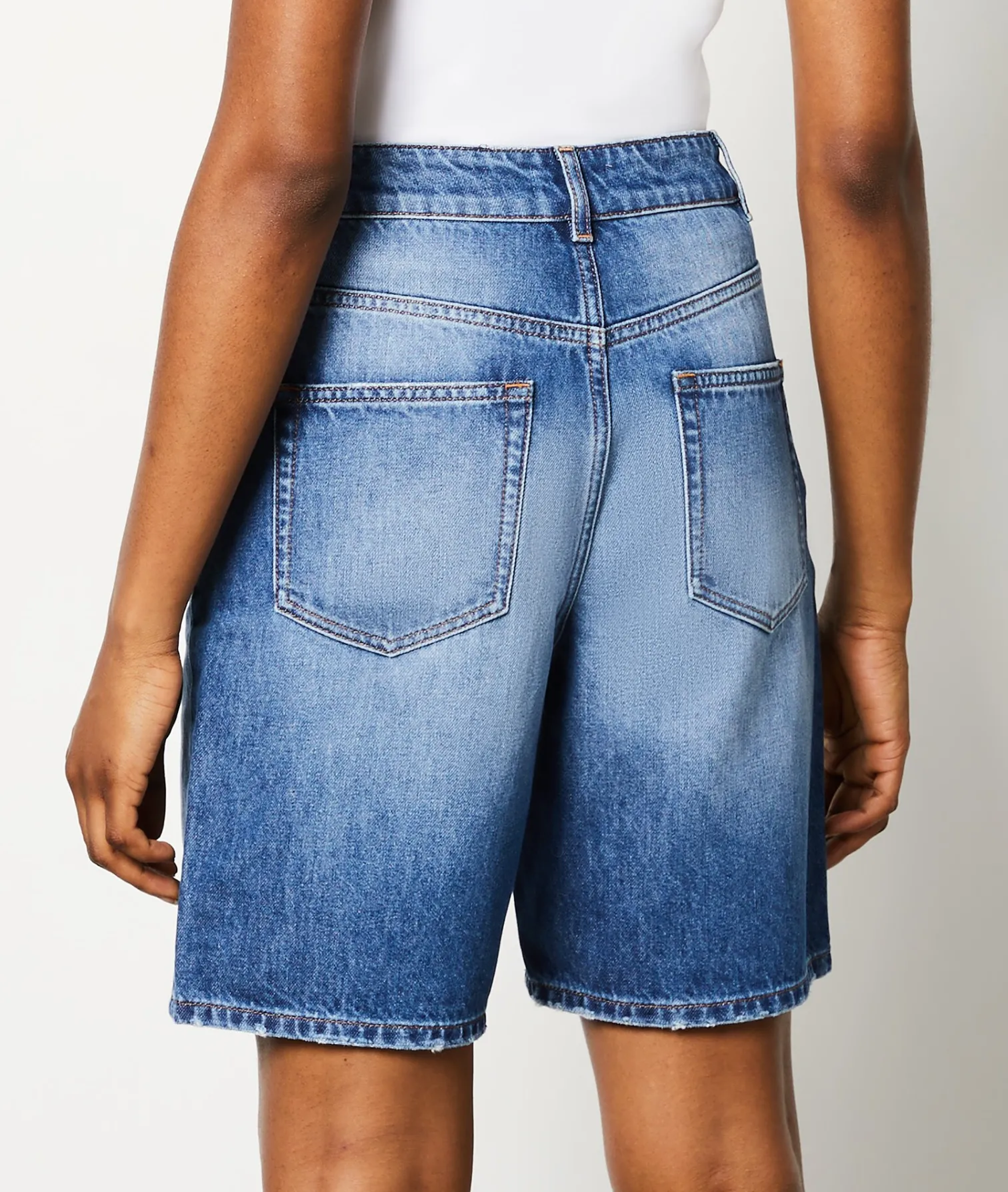 Etam Denim Bermuda Shorts BLUE Shop