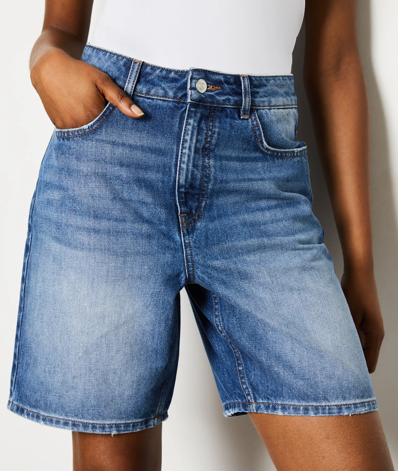 Etam Denim Bermuda Shorts BLUE Shop