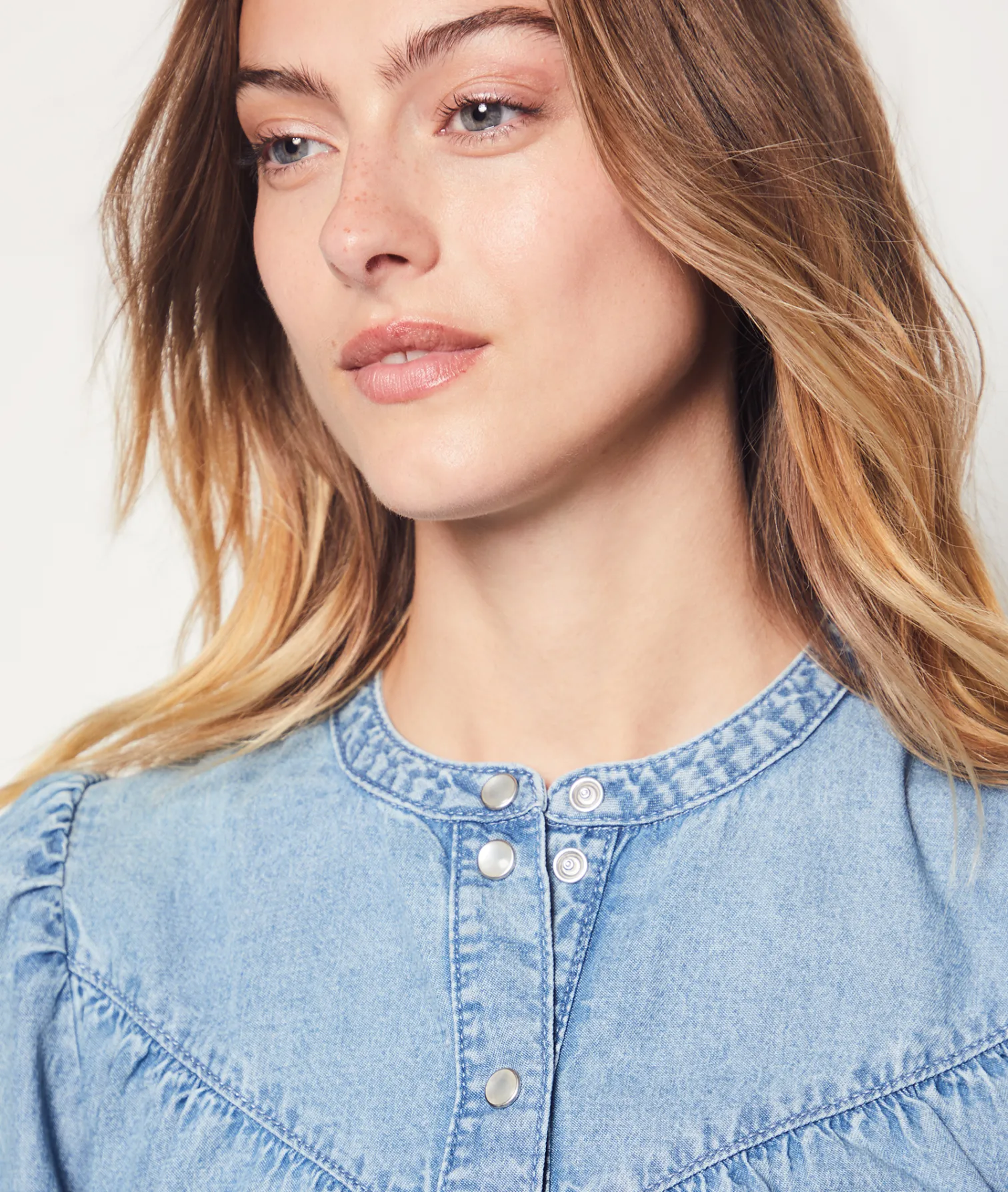 Etam Denim-effect Shirt BLUE Online
