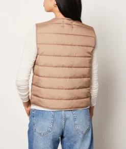 Etam Doudoune matelassée sans manches BEIGE Flash Sale