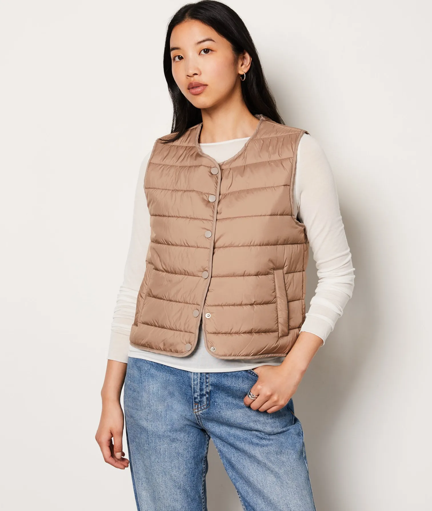 Etam Doudoune matelassée sans manches BEIGE Flash Sale