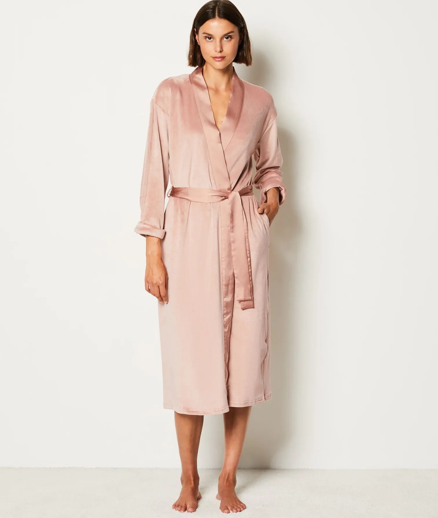 Etam Déshabillé en velours BEIGE Clearance