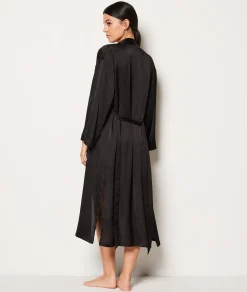 Etam Déshabillé satiné NOIR Outlet