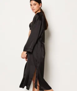 Etam Déshabillé satiné NOIR Outlet