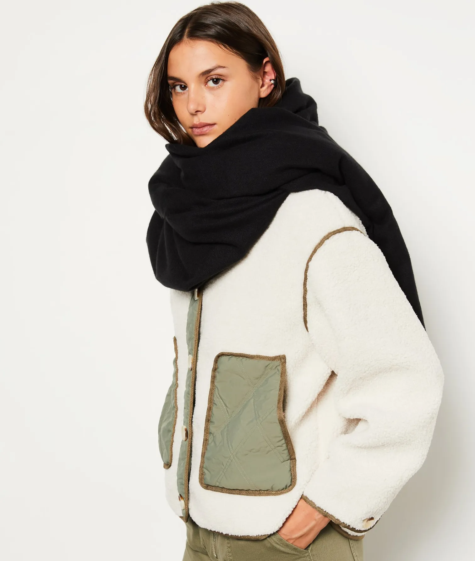 Etam Echarpe fine NOIR Discount