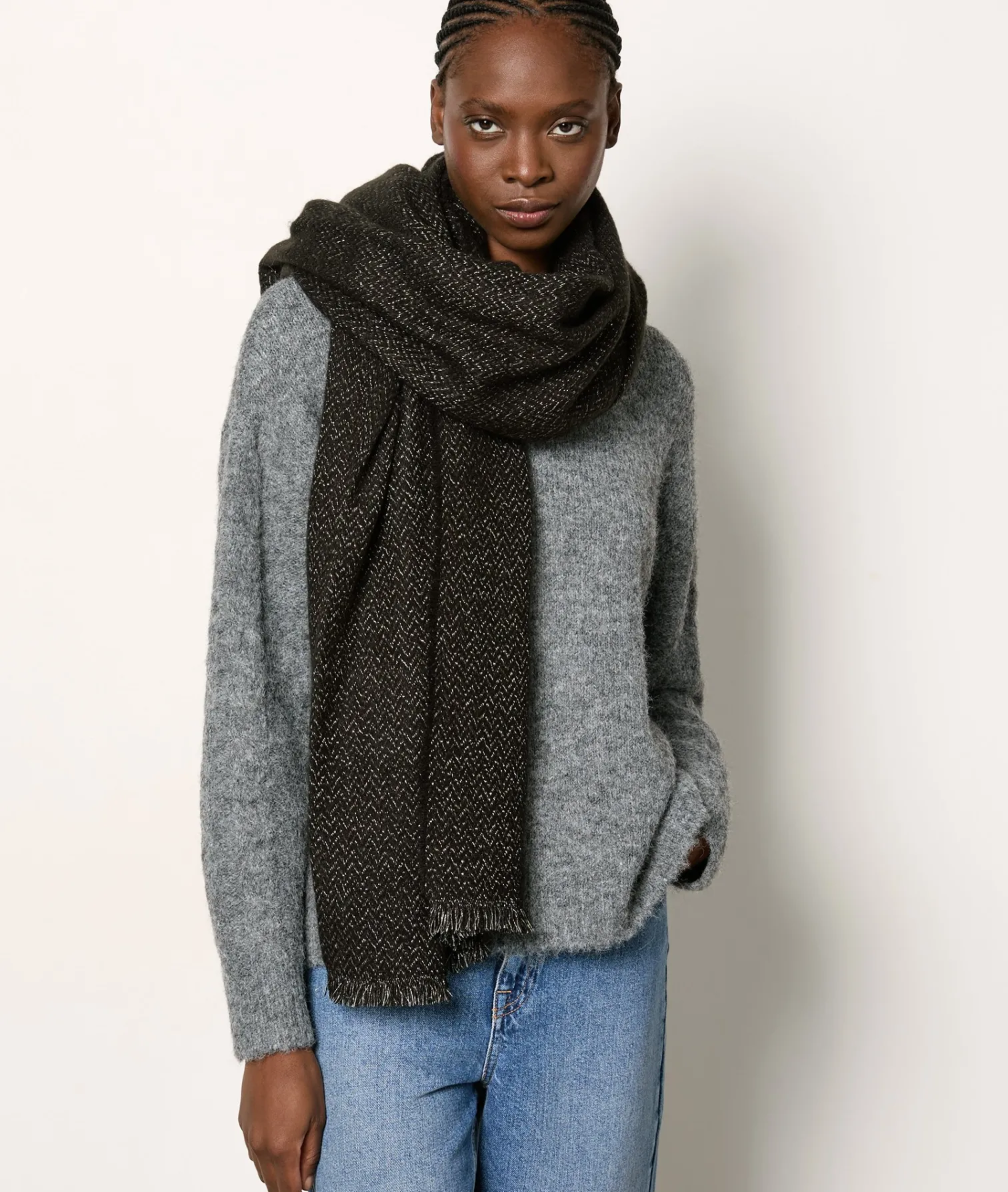 Etam Echarpe irisée NOIR Clearance