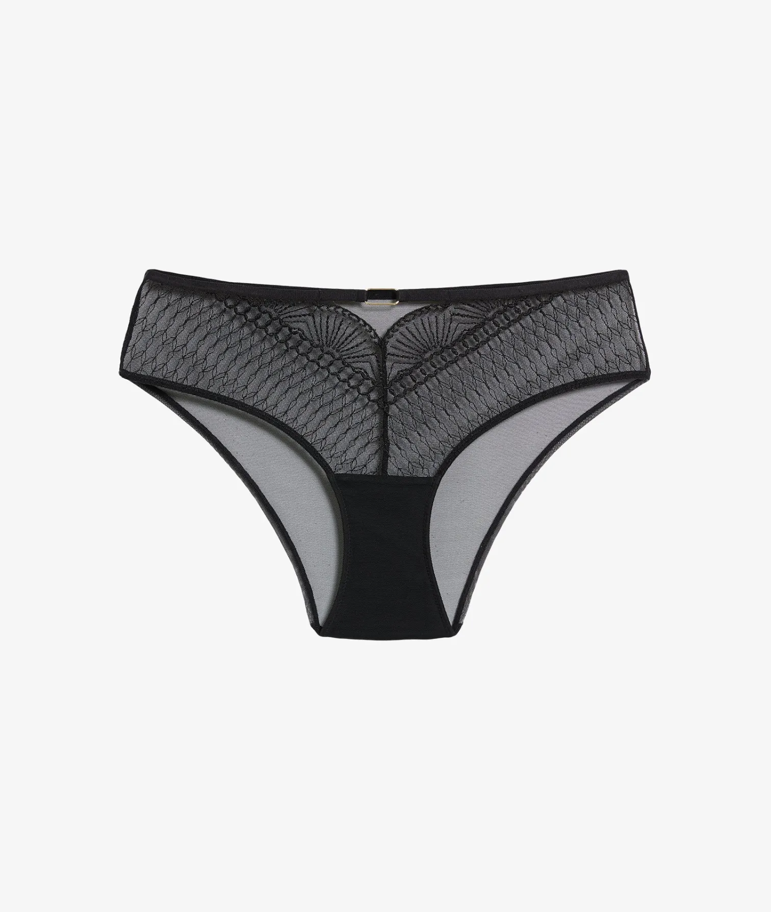 Etam Embroidered Boyshort BLACK Cheap