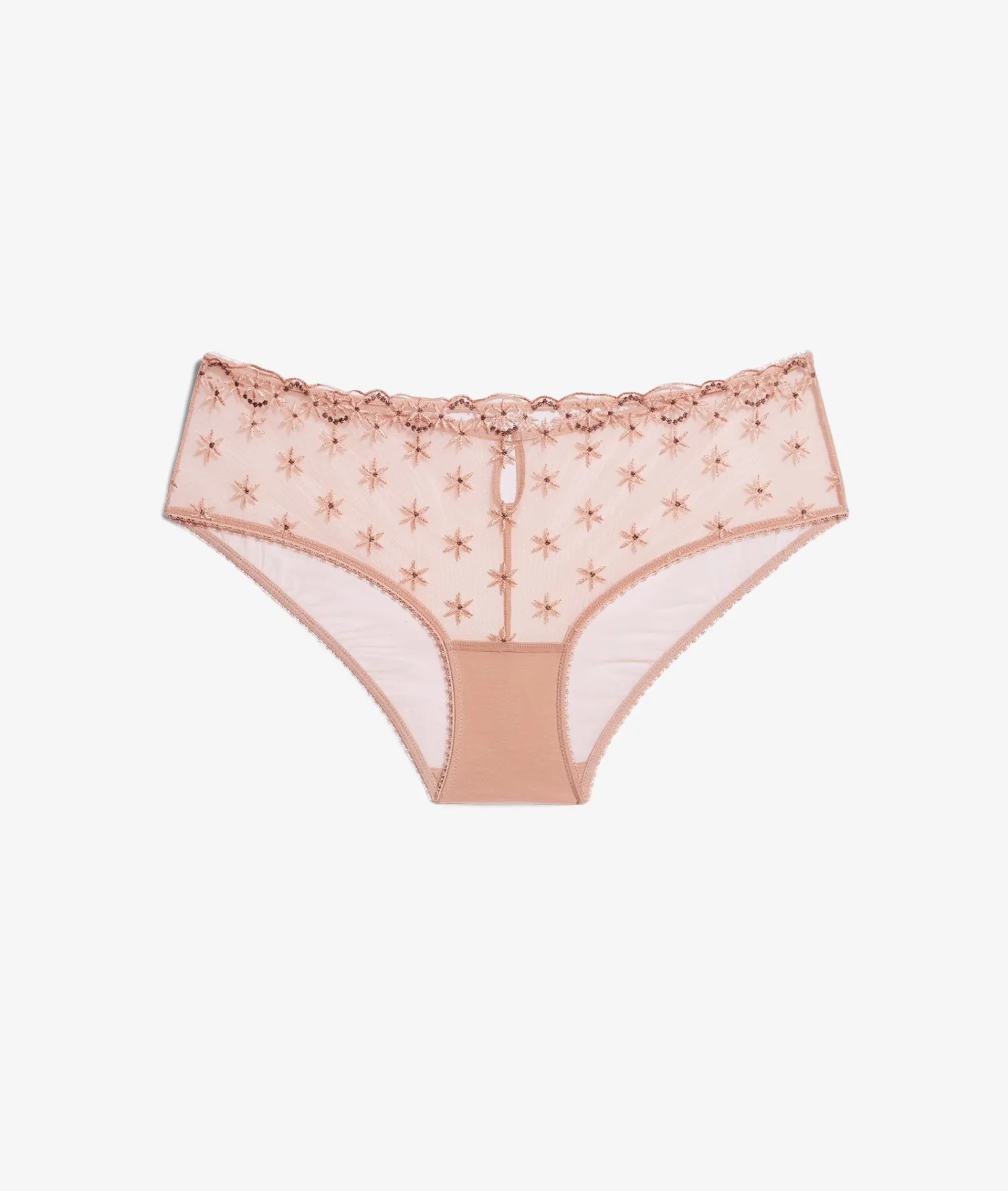 Etam Embroidered Tulle Boyshort BLUSH Online