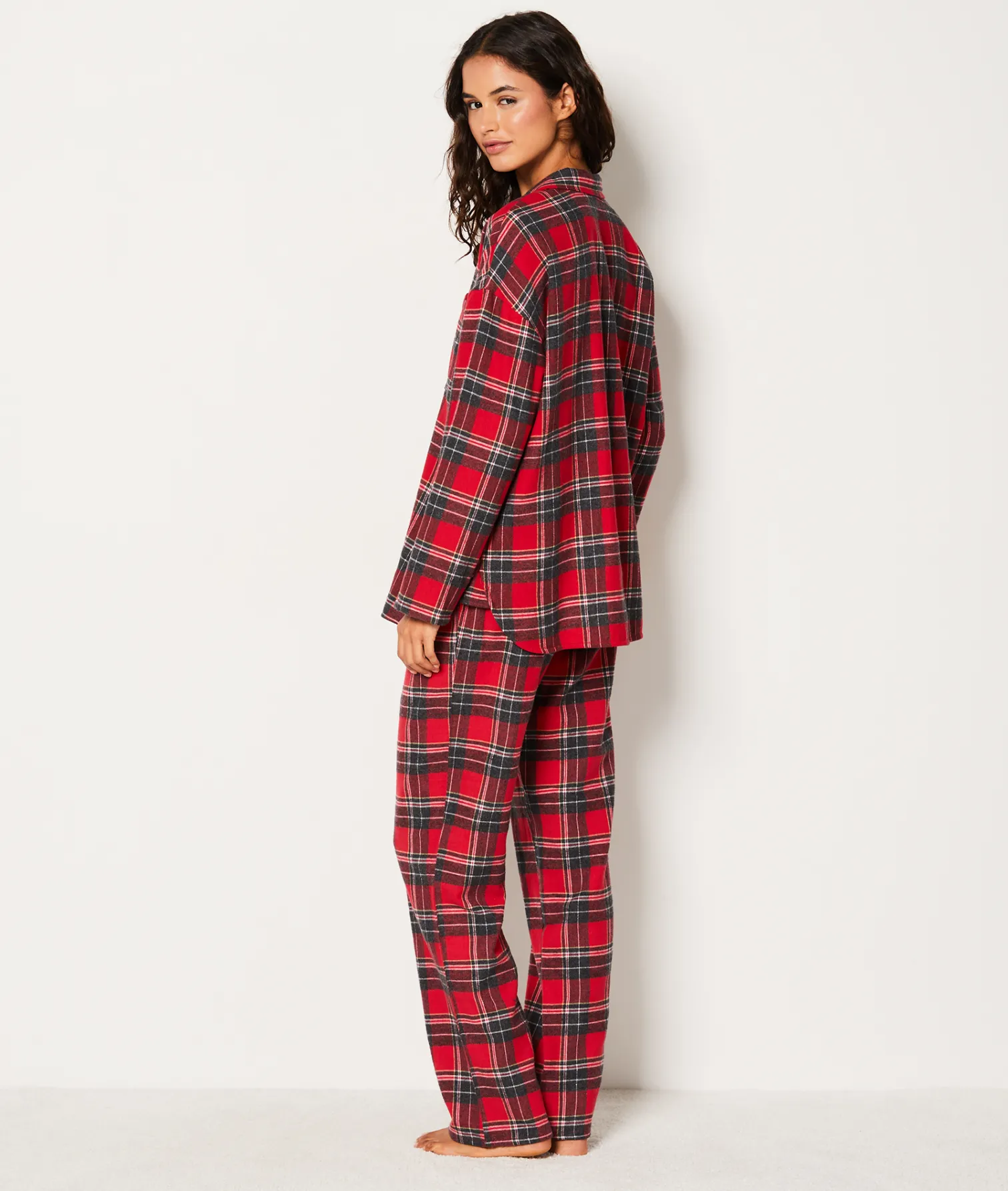 Etam Ensemble 2 pièces de pyjamas en coton à carreaux ROUGE Cheap