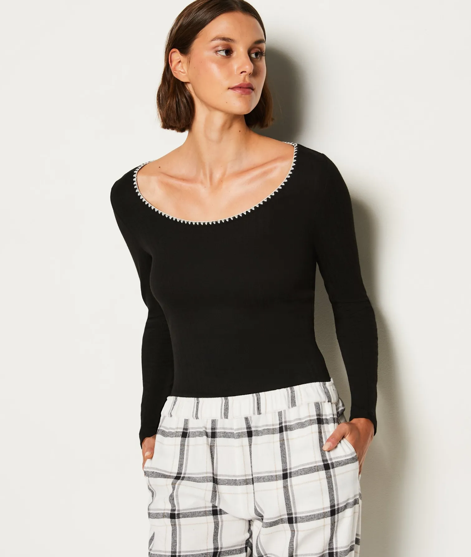 Etam Ensemble 3 pièces de pyjamas veste polaire NOIR Discount