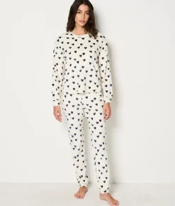 Etam Ensemble 2 pièces de pyjamas à motifs cœur MARINE Clearance