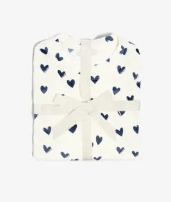 Etam Ensemble 2 pièces de pyjamas à motifs cœur MARINE Clearance