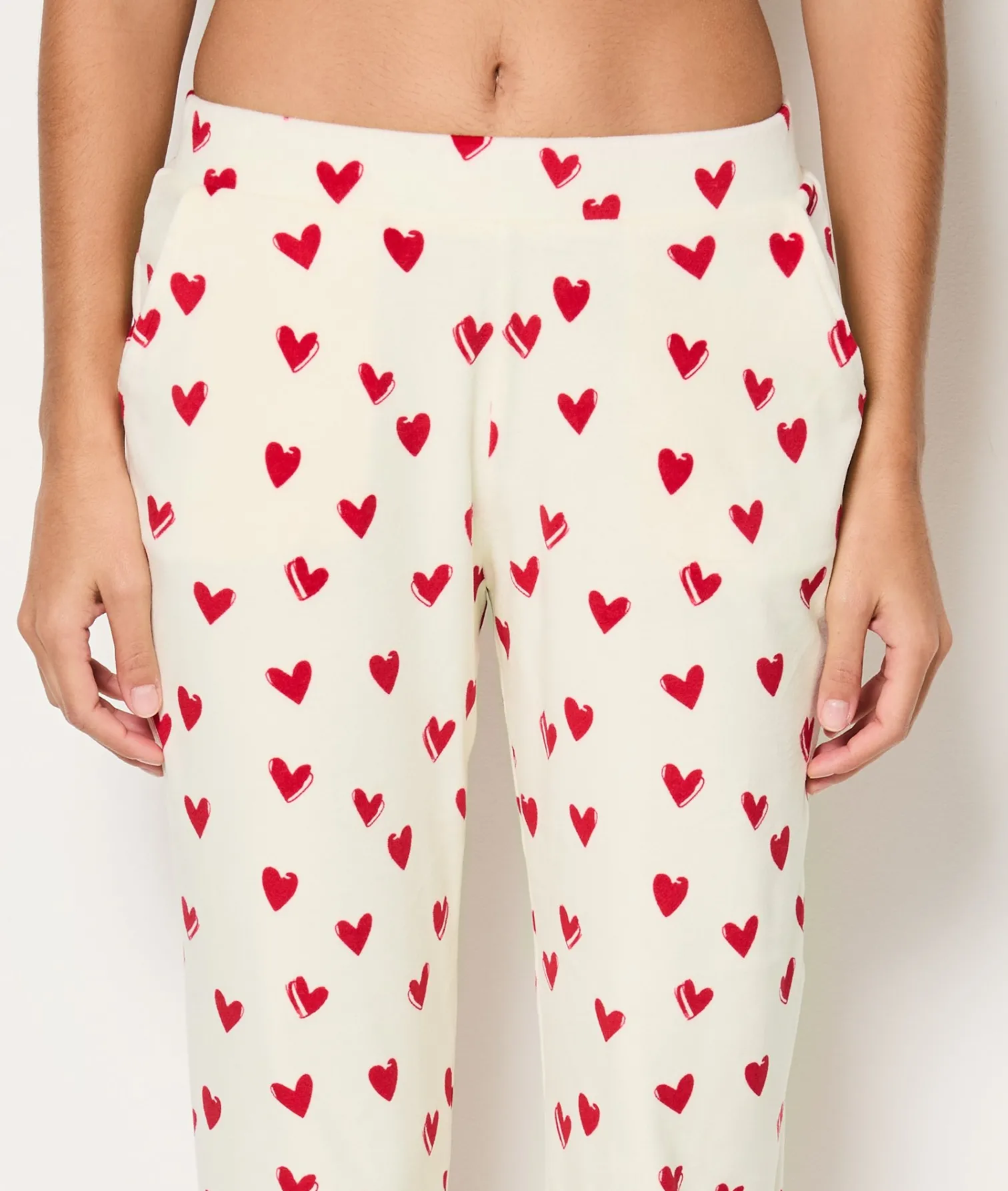 Etam Ensemble 2 pièces de pyjamas à motifs cœur ROUGE Sale