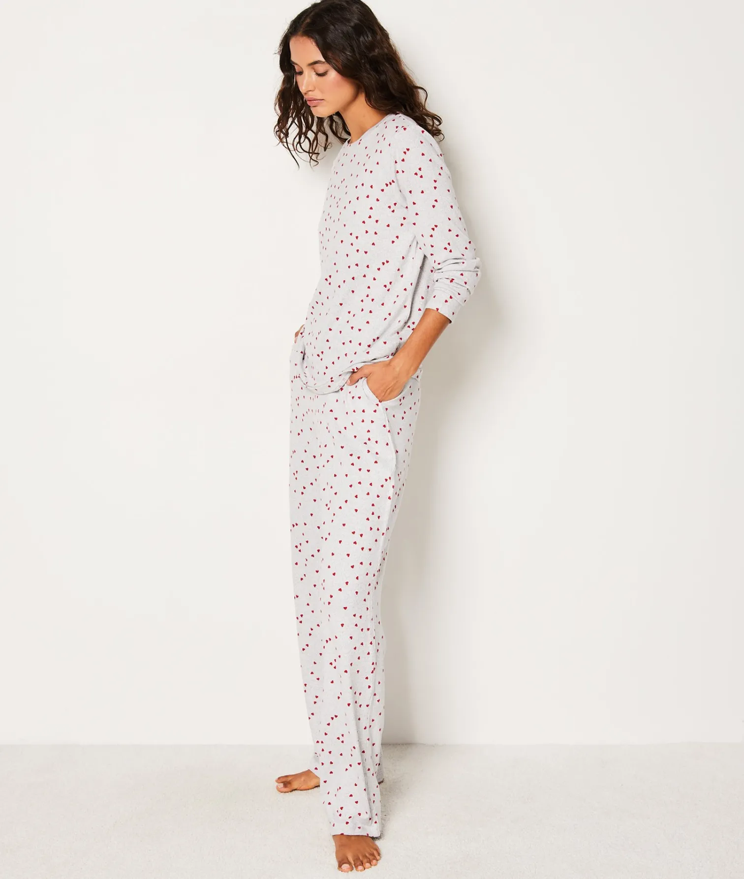 Etam Ensemble 3 pièces de pyjamas veste polaire GRIS Online