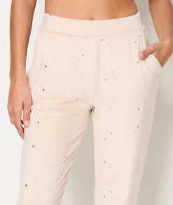 Etam Ensemble 2 pièces de pyjamas en velours imprimé dorée BEIGE Flash Sale