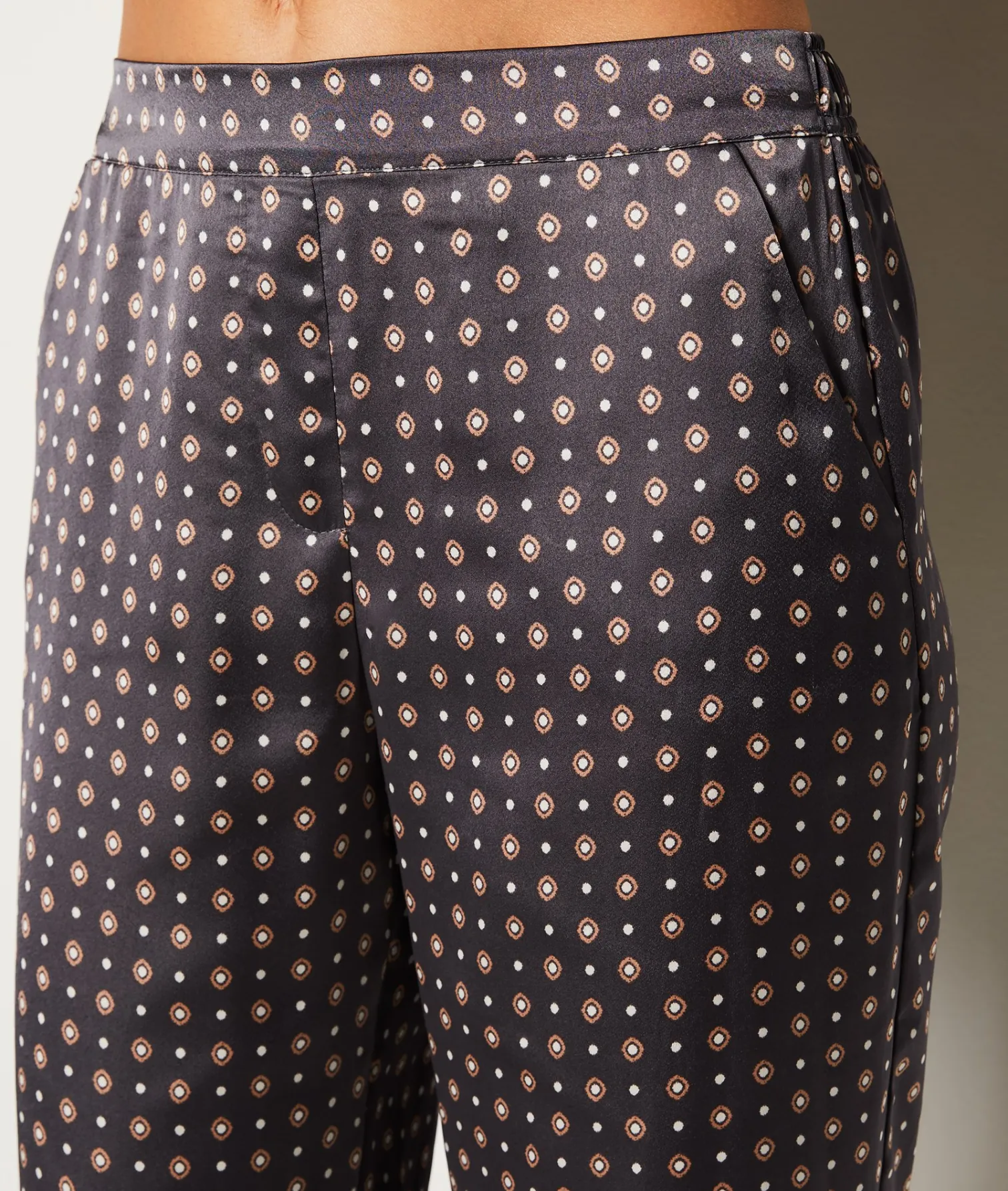 Etam Ensemble 3 pièces de pyjamas satiné ANTHRACITE Shop