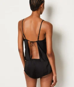 Etam Ensemble 2 pièces de pyjama satinées NOIR Store