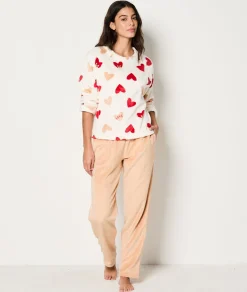 Etam Ensemble 2 pièces de pyjamas polaire ECRU Online