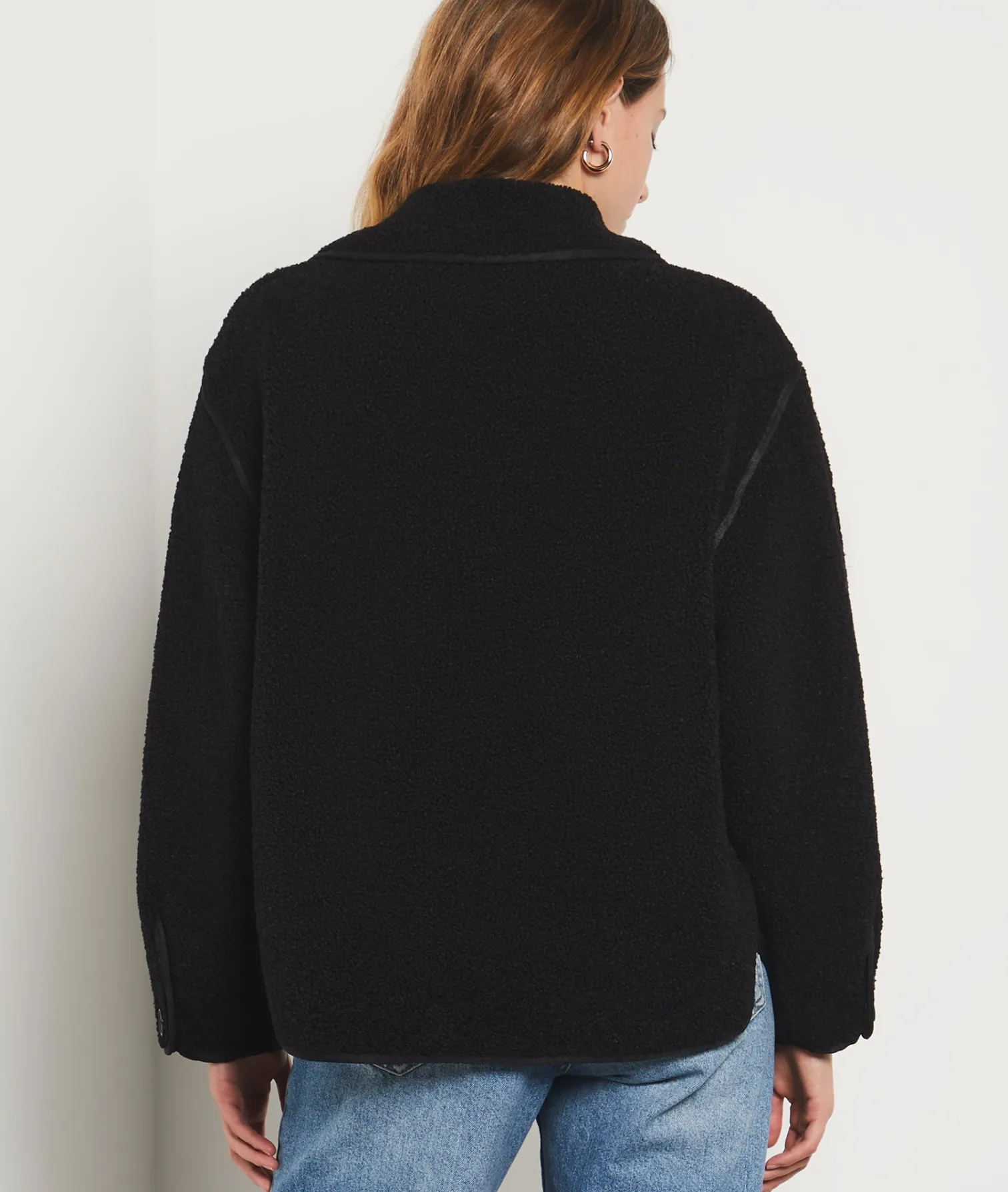 Etam Fleece Jacket BLACK Sale