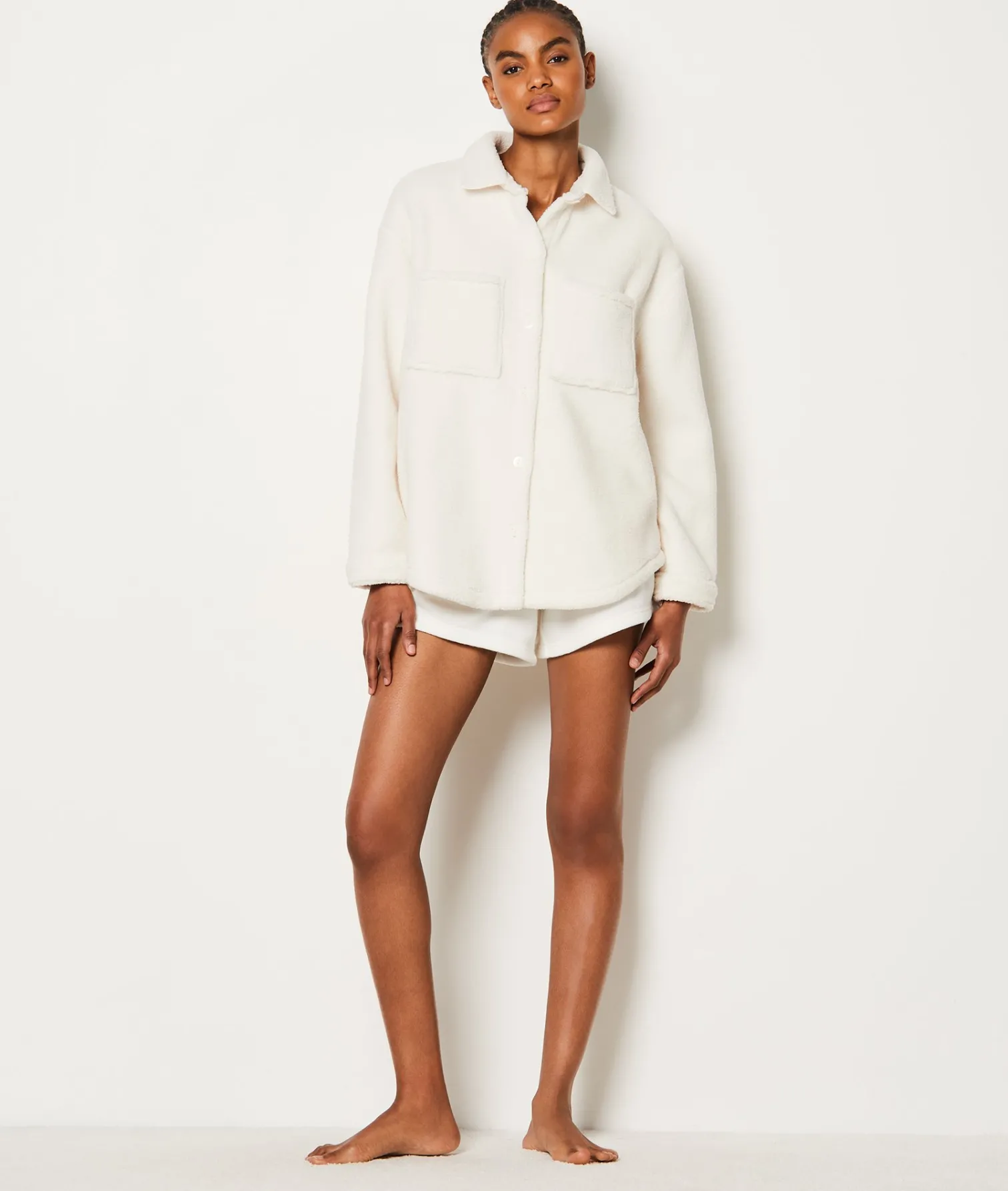 Etam Fleece Jacket ECRU Cheap