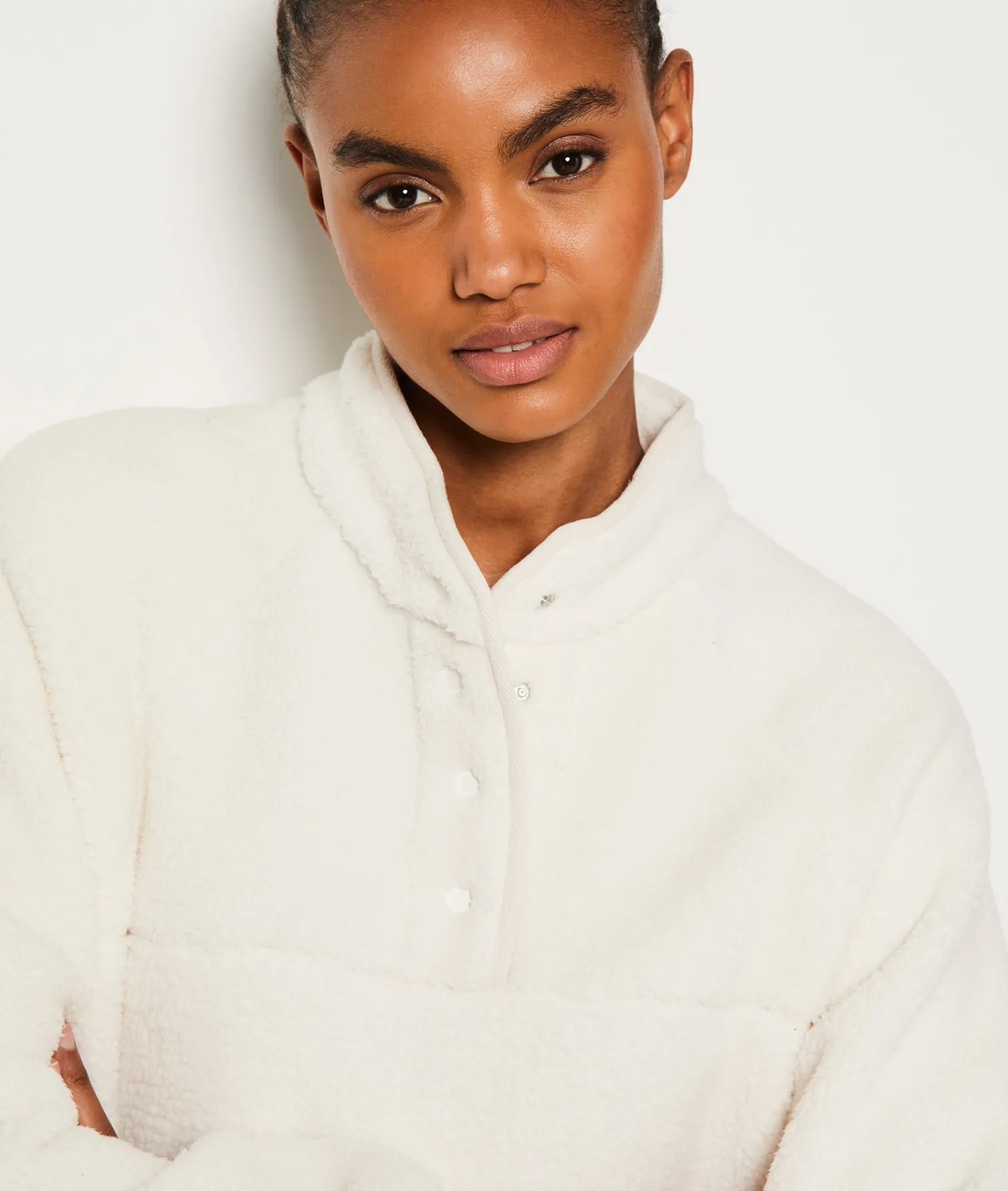 Etam Fleece Jacket ECRU Flash Sale