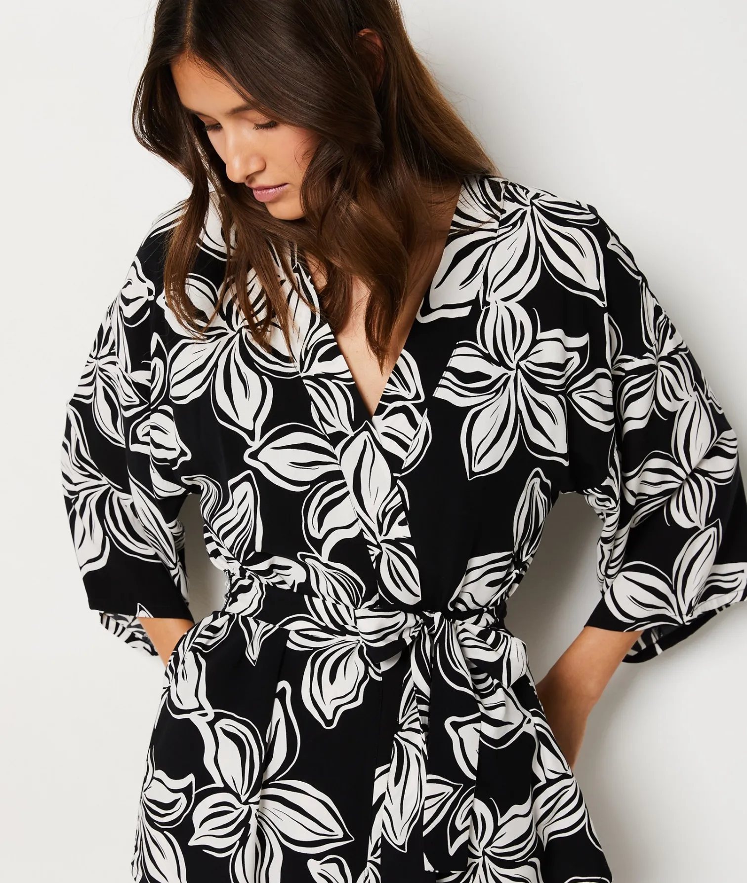 Etam Floral Robe BLACK Sale